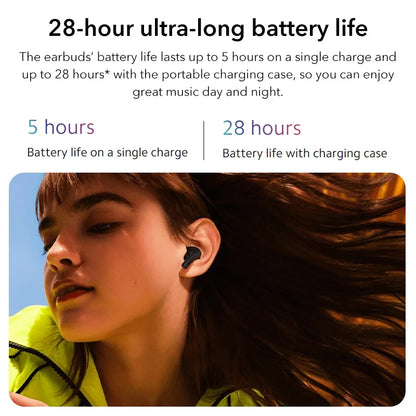 2023 Global Version Redmi Buds 4 Active Bluetooth 5.3 Earphone TWS up to 28 Hours Listening Noise Cancellation for Clear Calls